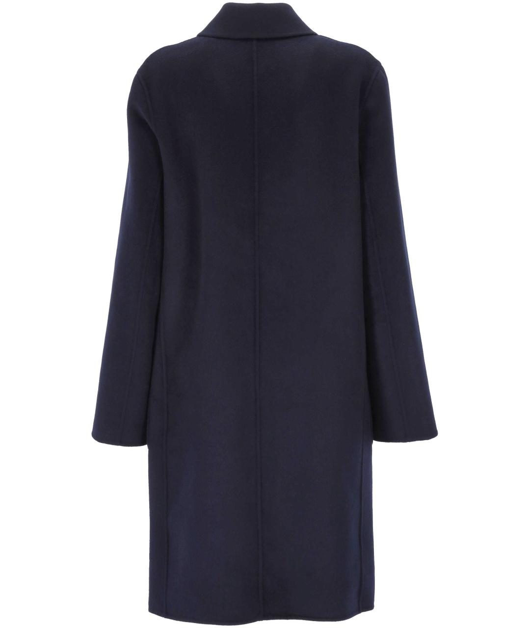 TORY BURCH Темно-синее шерстяное пальто, фото 3