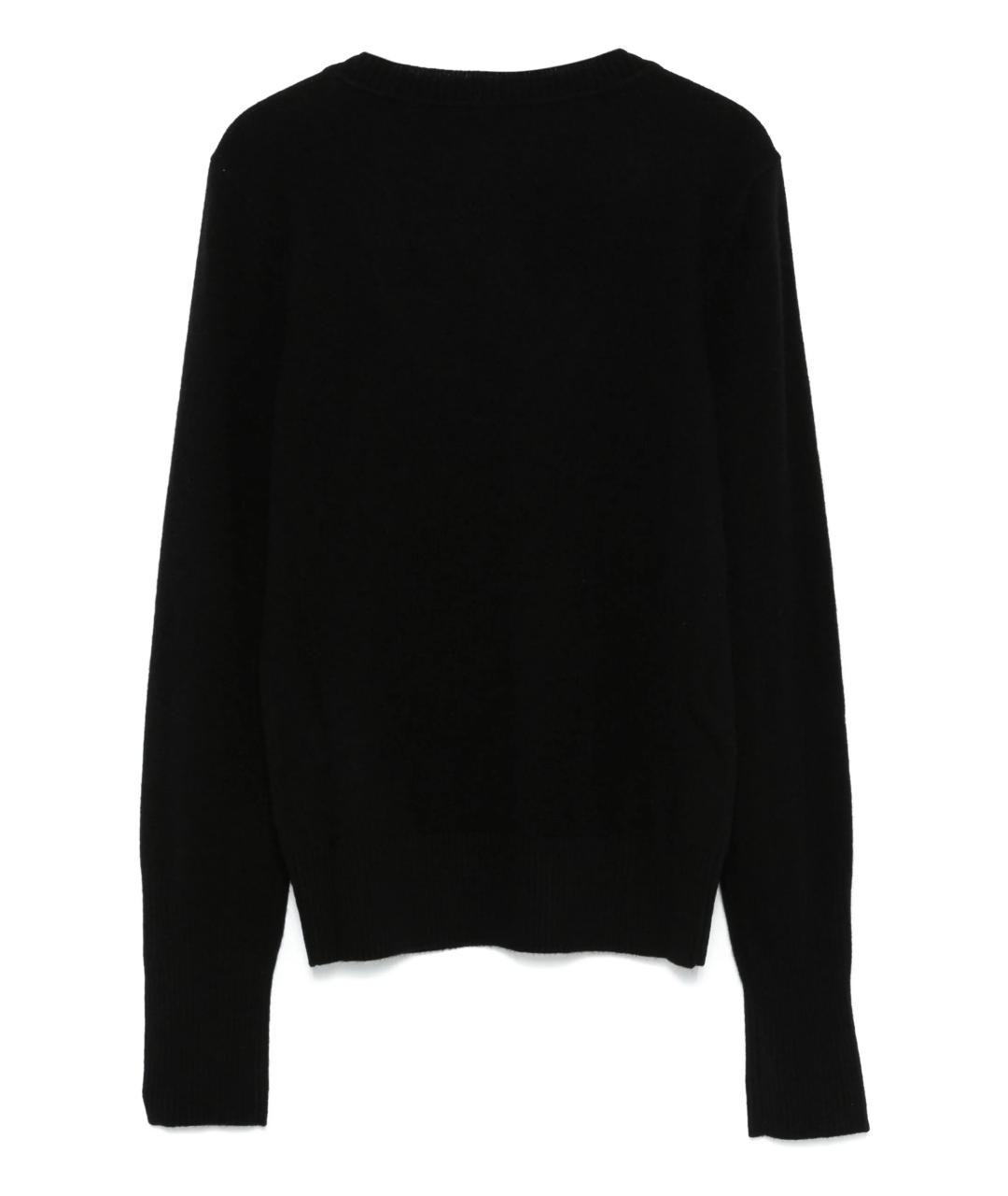 PATRIZIA PEPE Черный кашемировый джемпер / свитер, фото 3