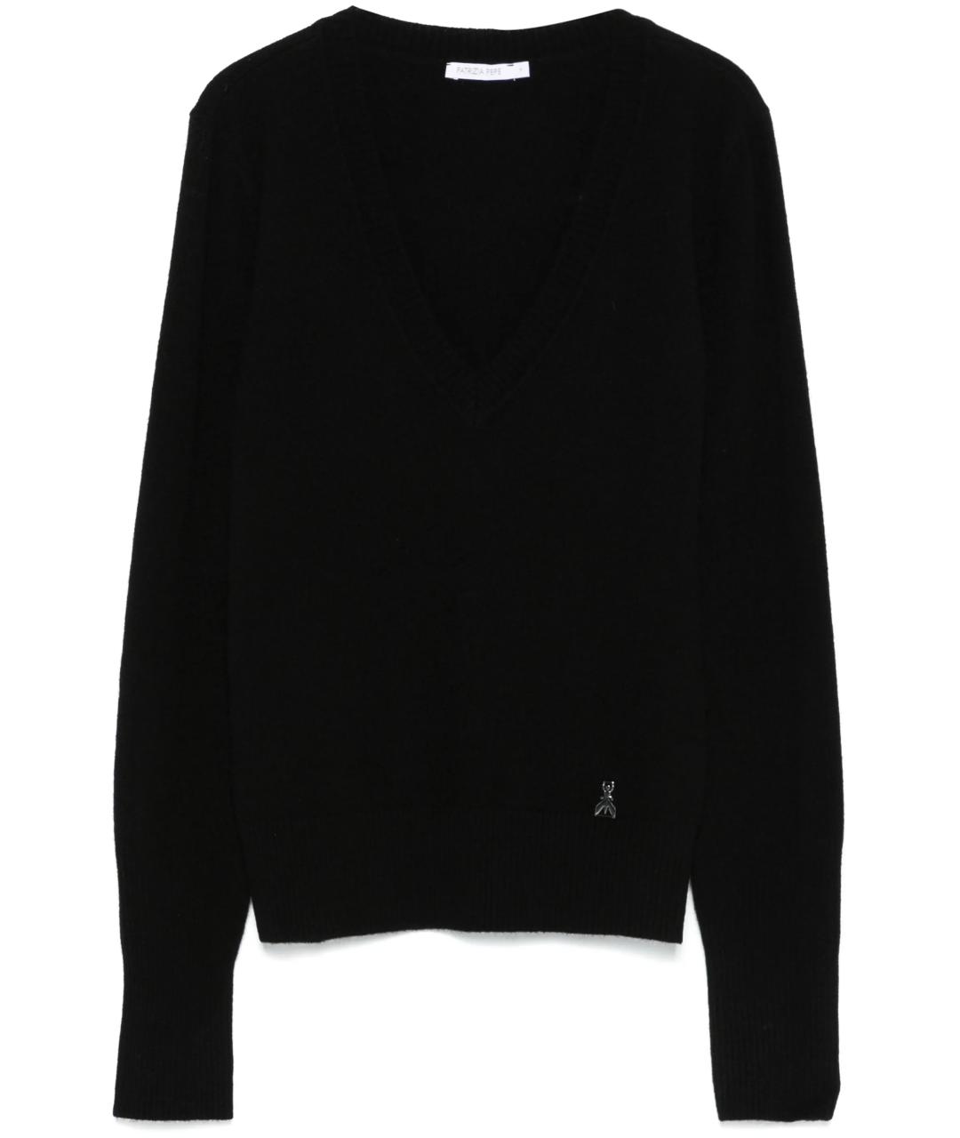 PATRIZIA PEPE Черный кашемировый джемпер / свитер, фото 1