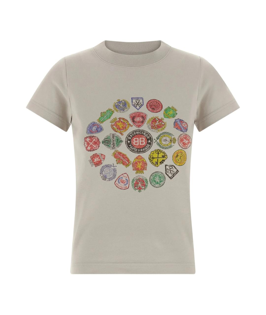 BALENCIAGA Белая хлопковая футболка, фото 1