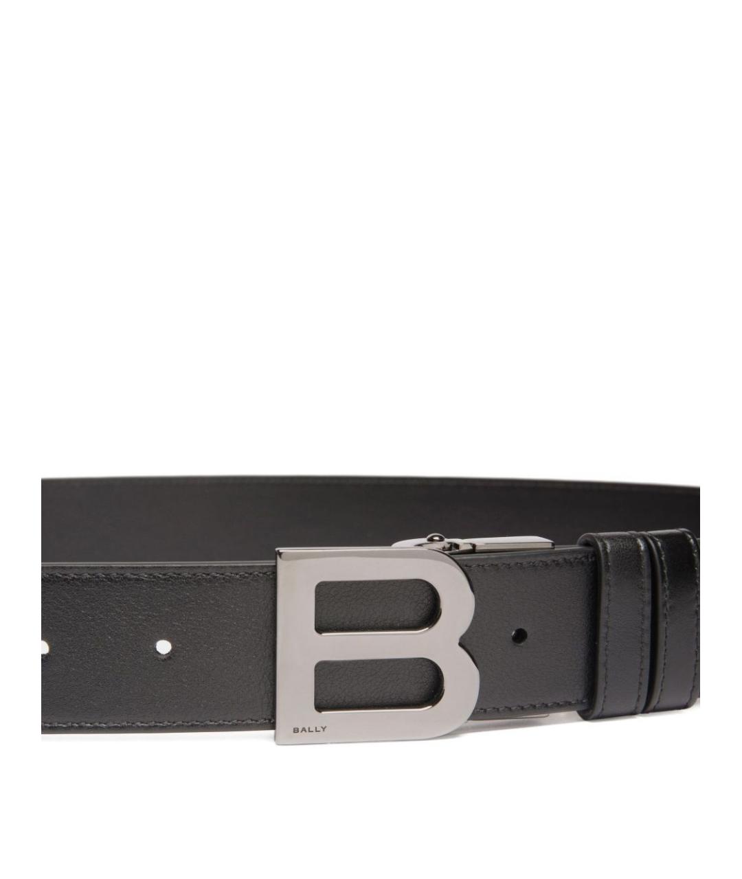 BALLY Черный кожаный ремень, фото 2
