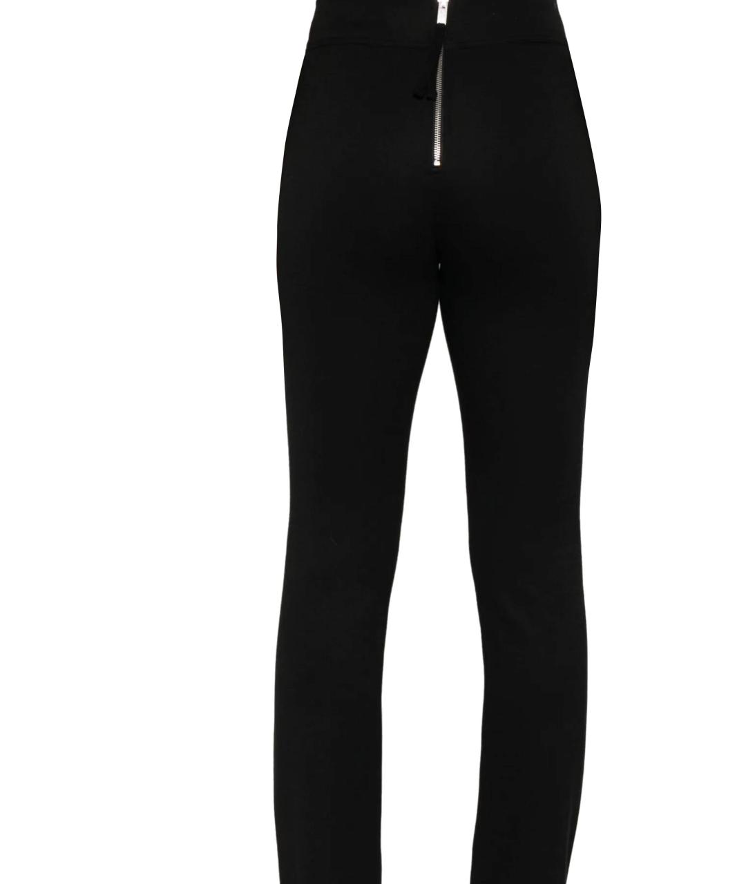 THOM KROM Черные вискозные прямые брюки, фото 3