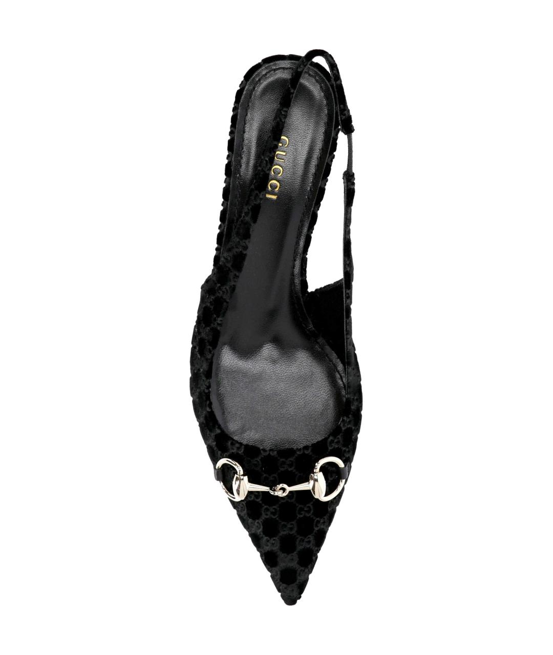 GUCCI Черные текстильные туфли, фото 4