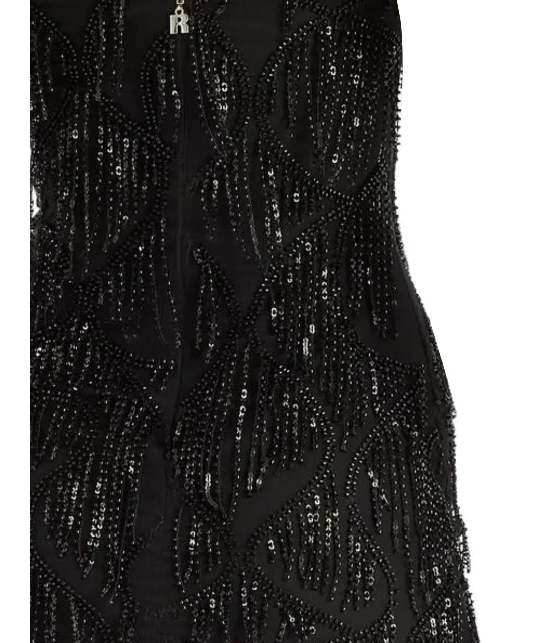 ROTATE Черное полиэстеровое вечернее платье, фото 3