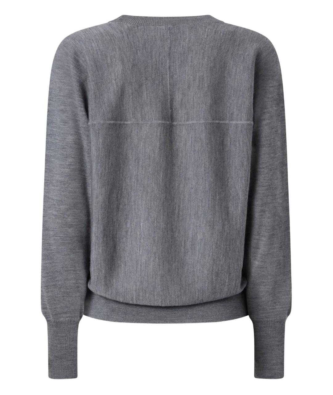 PINKO Серый шерстяной джемпер / свитер, фото 3