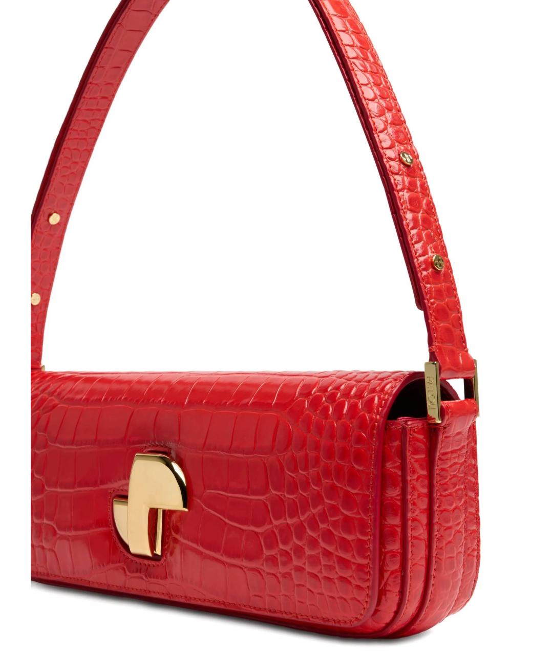 PATOU Красная кожаная сумка через плечо, фото 2