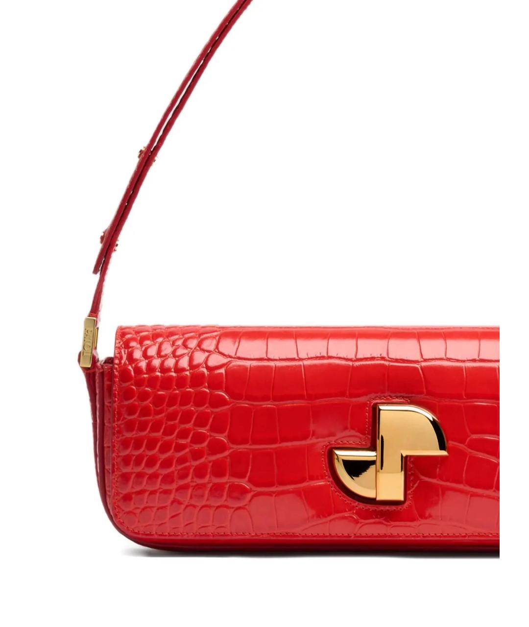 PATOU Красная кожаная сумка через плечо, фото 3