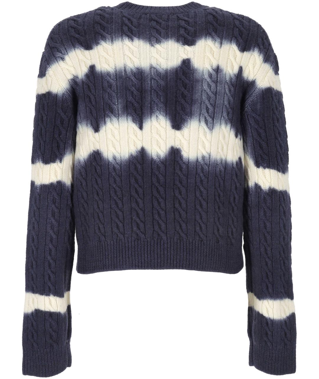 OFF-WHITE Синий шерстяной джемпер / свитер, фото 3