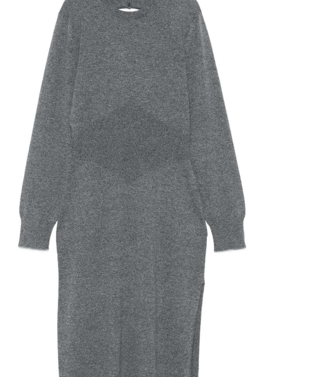 GIVENCHY Серое кашемировое повседневное платье, фото 2