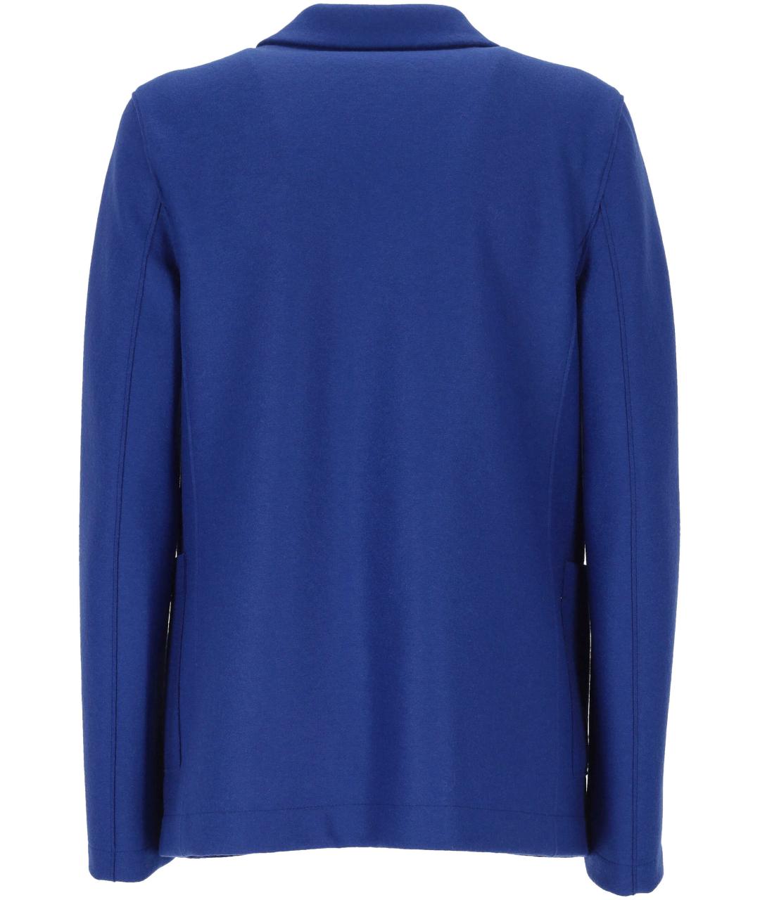 HARRIS WHARF LONDON Синее шерстяное пальто, фото 3