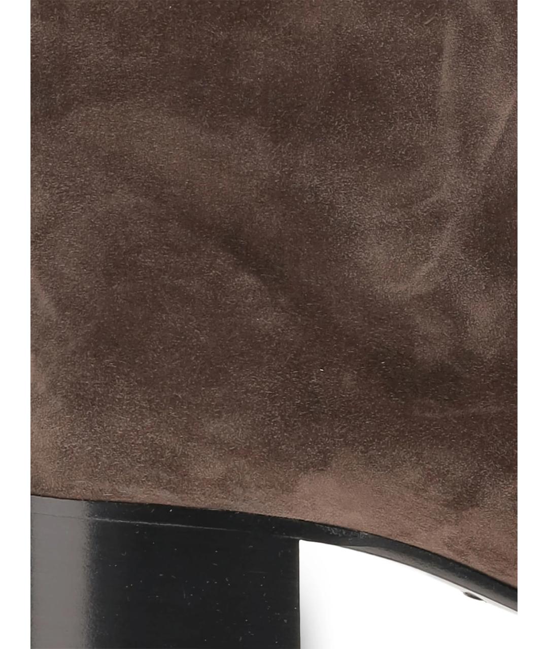 KHAITE Коричневые замшевые ботильоны, фото 3