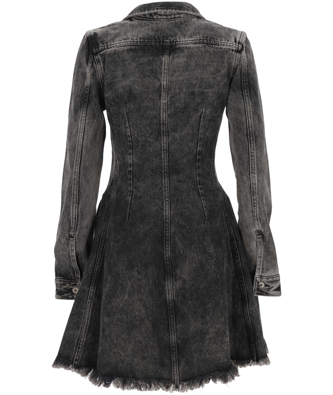 MARQUES' ALMEIDA Черное хлопковое платье, фото 3