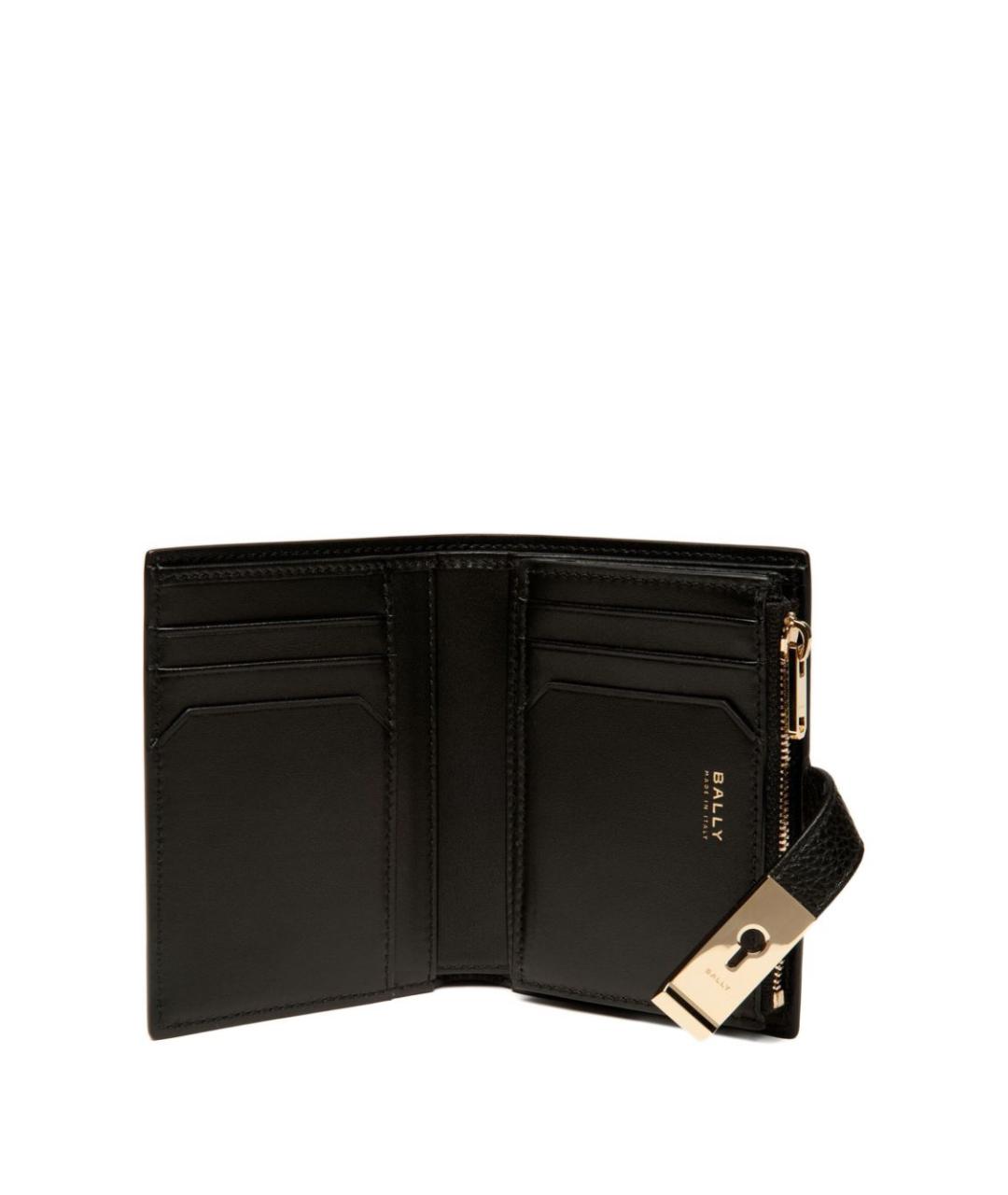 BALLY Черный кожаный кошелек, фото 4