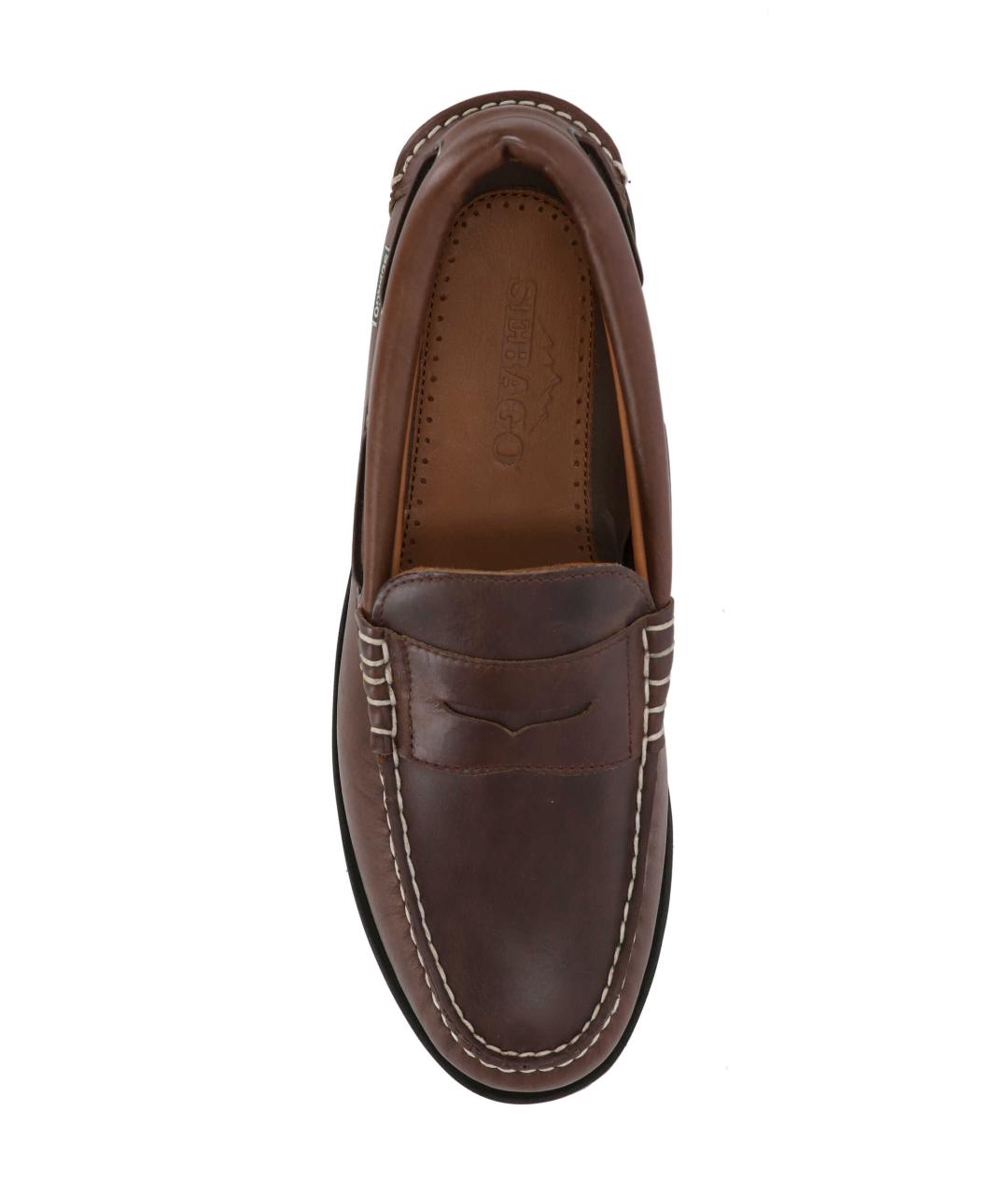 SEBAGO Коричневые кожаные лоферы, фото 4