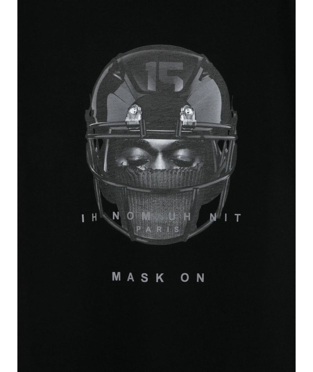 IH NOM UH NIT Черная хлопковая футболка, фото 2