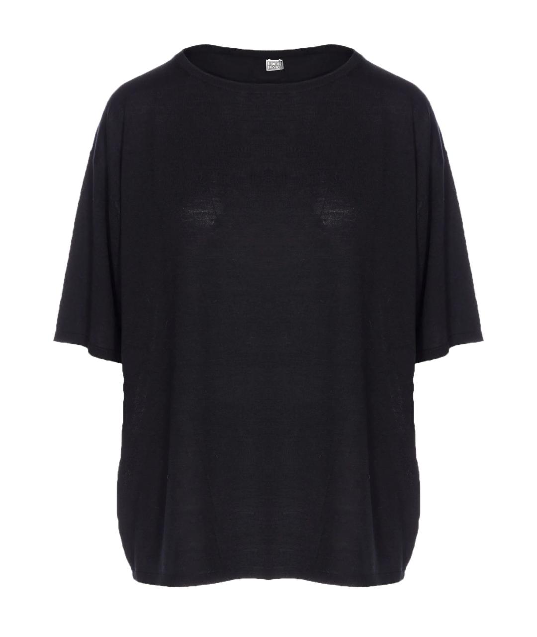 TOTEME Черный шерстяной джемпер / свитер, фото 1