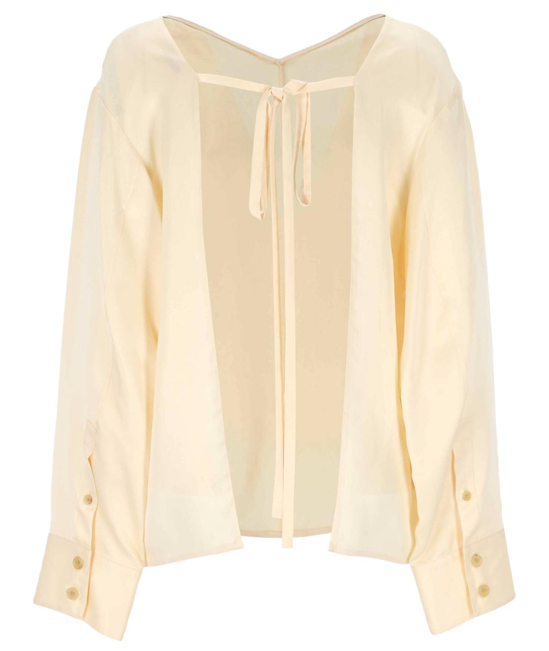 KHAITE Бежевая блузы, фото 3