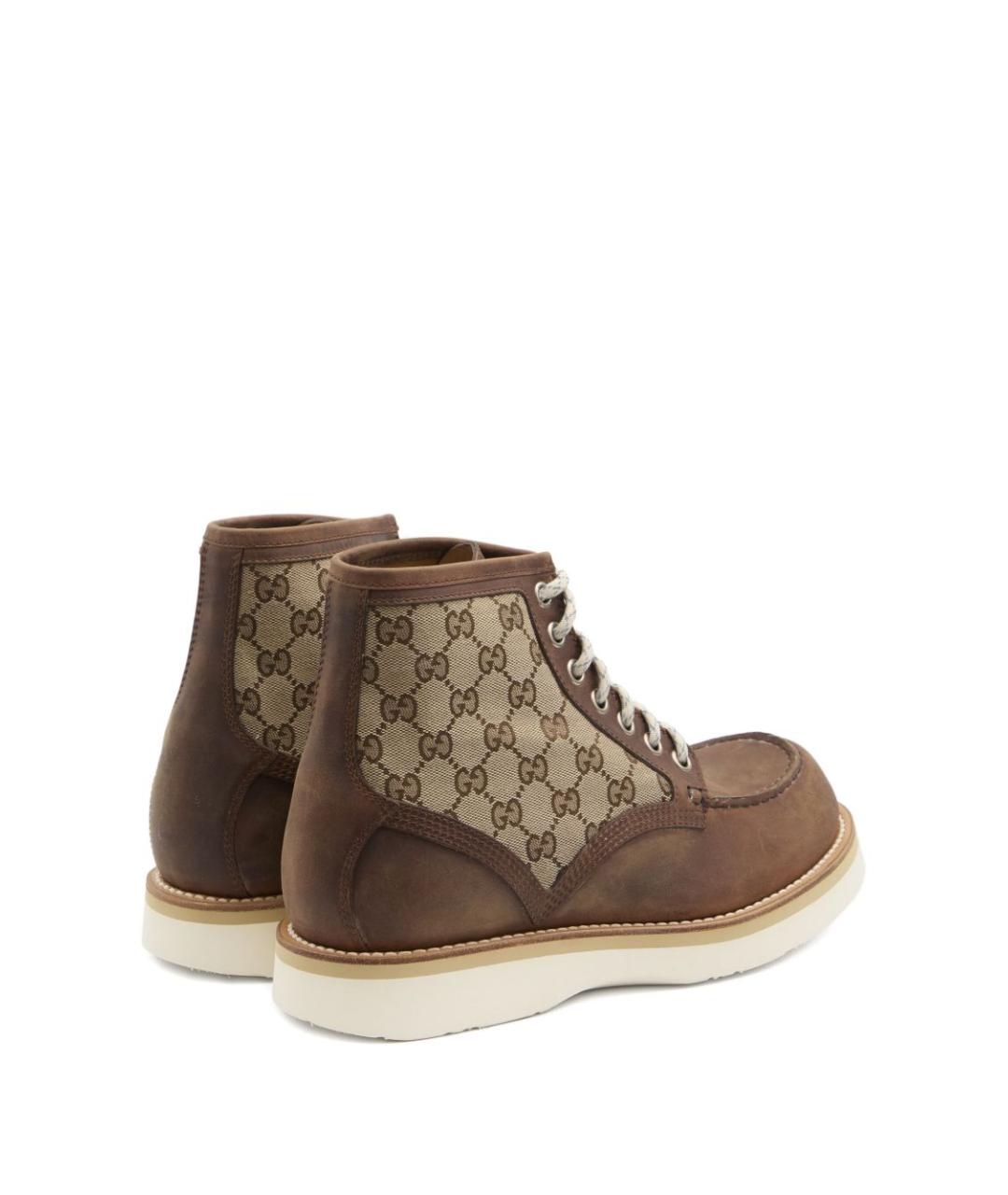 GUCCI Коричневые низкие ботинки, фото 2
