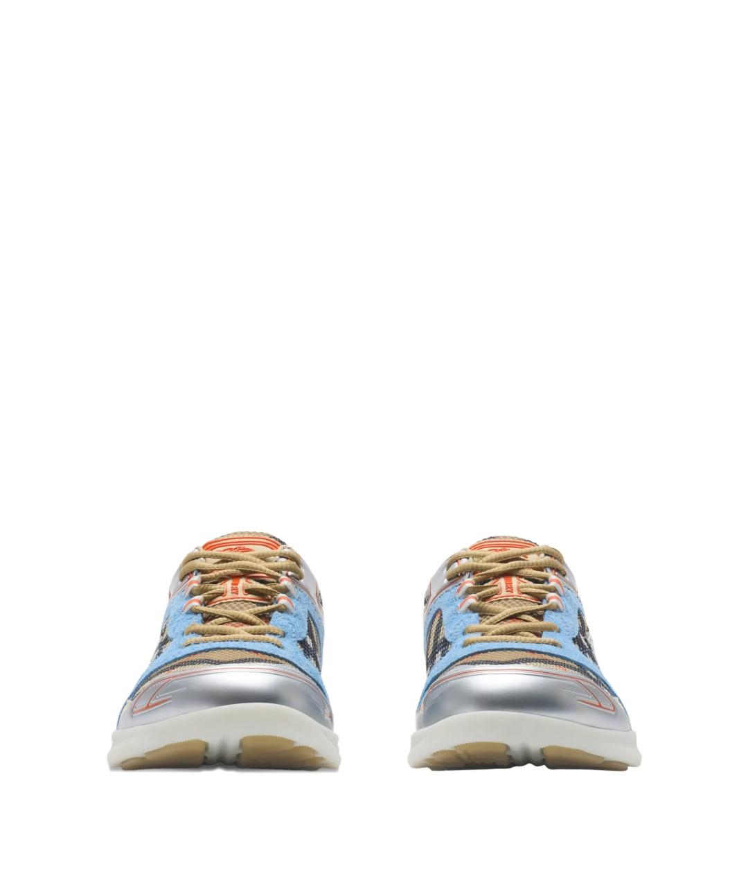 BURBERRY Мульти низкие кроссовки / кеды, фото 2