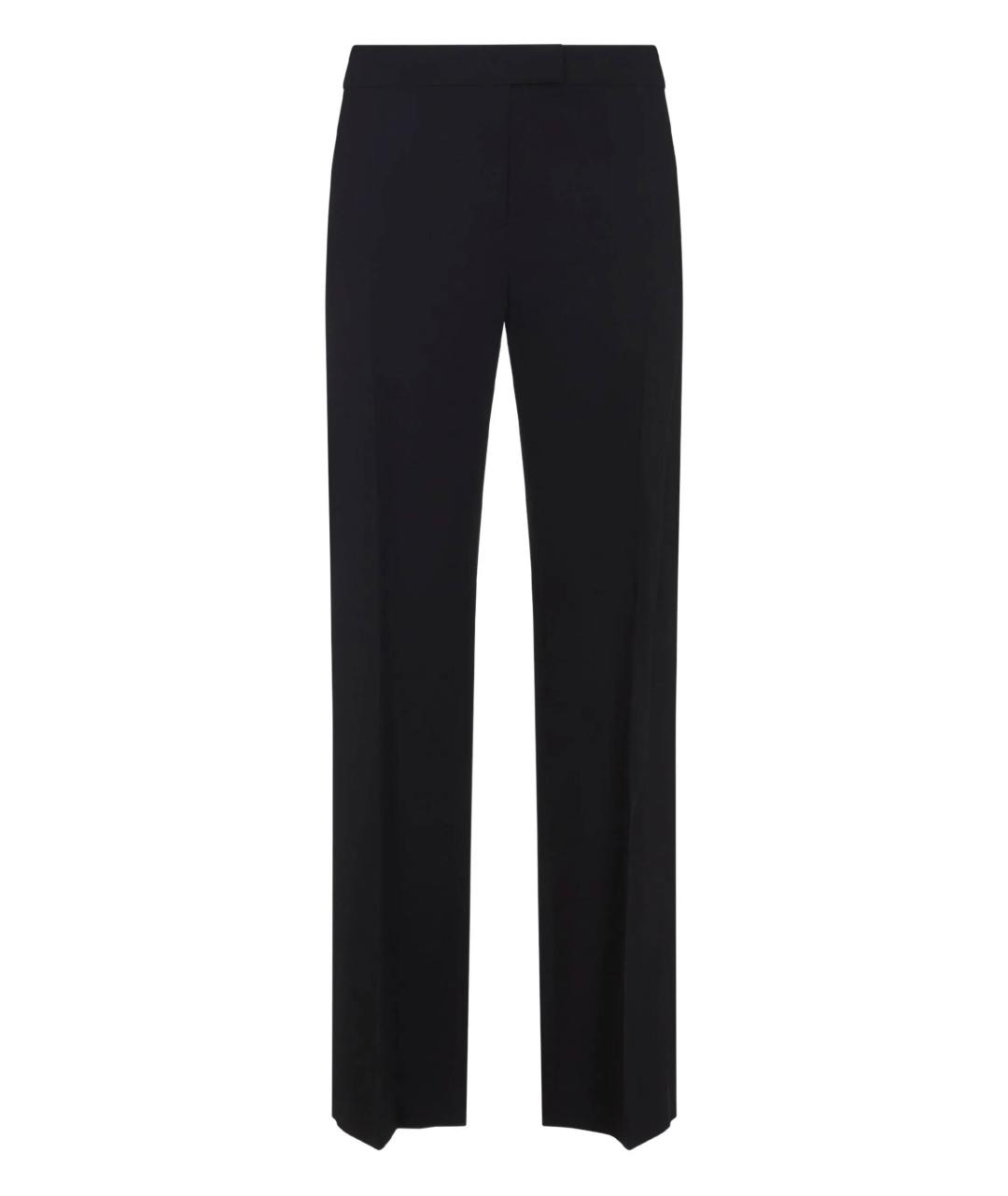KHAITE Черные вискозные прямые брюки, фото 1