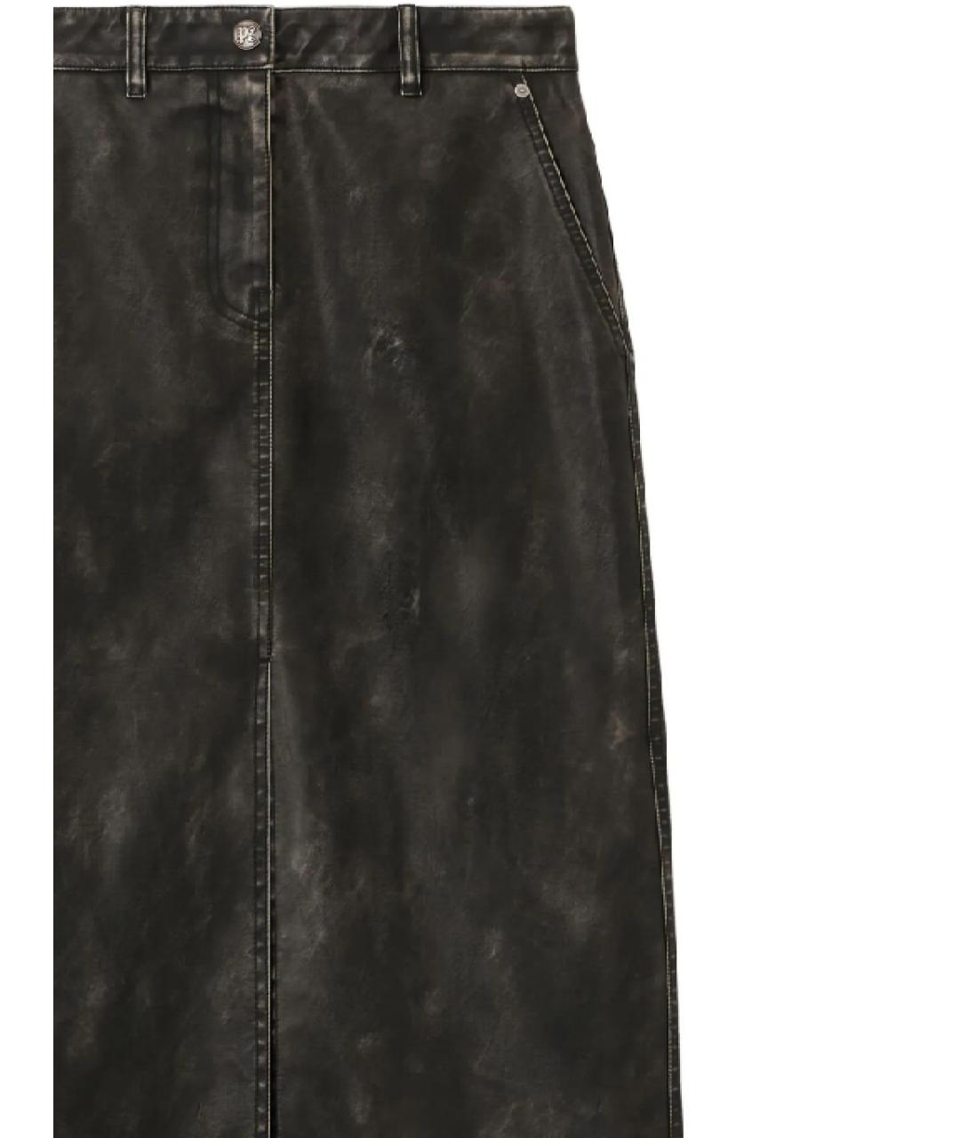 PALM ANGELS Серая юбка макси, фото 2