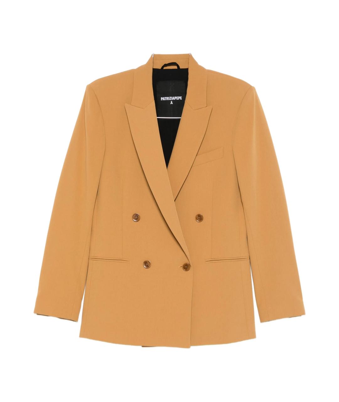 PATRIZIA PEPE Бежевый жакет/пиджак, фото 1