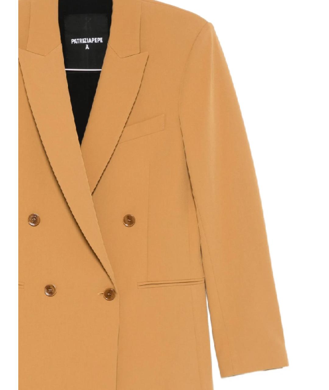 PATRIZIA PEPE Бежевый жакет/пиджак, фото 2