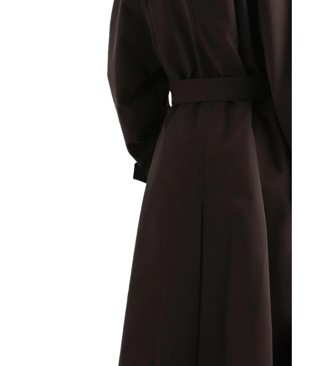 DOLCE&GABBANA Коричневый полиэстеровый тренч/плащ, фото 3