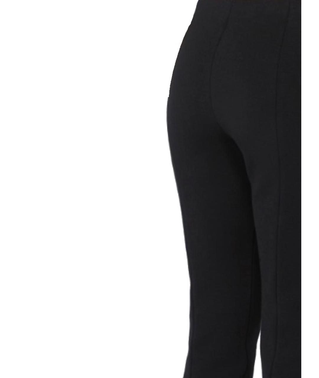 SPORTMAX Черные полиэстеровые прямые брюки, фото 2