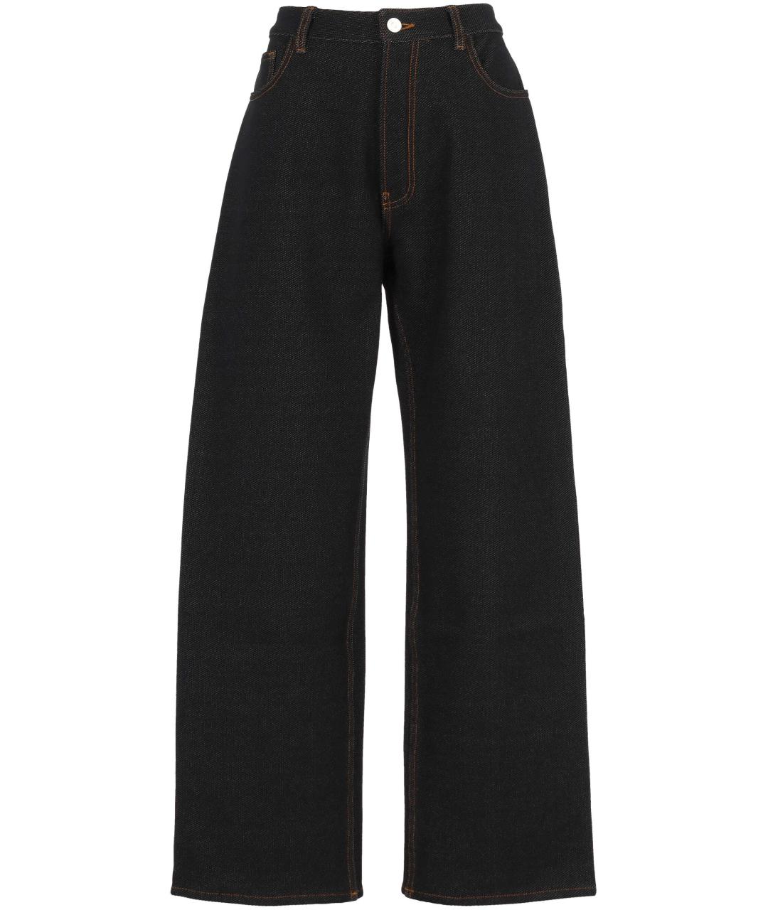 ALAIA Черные хлопковые прямые джинсы, фото 1