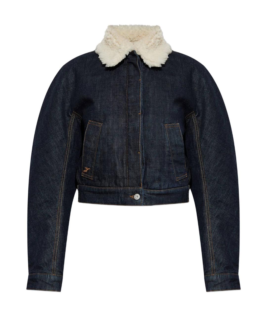 JACQUEMUS Темно-синяя хлопковая куртка, фото 1