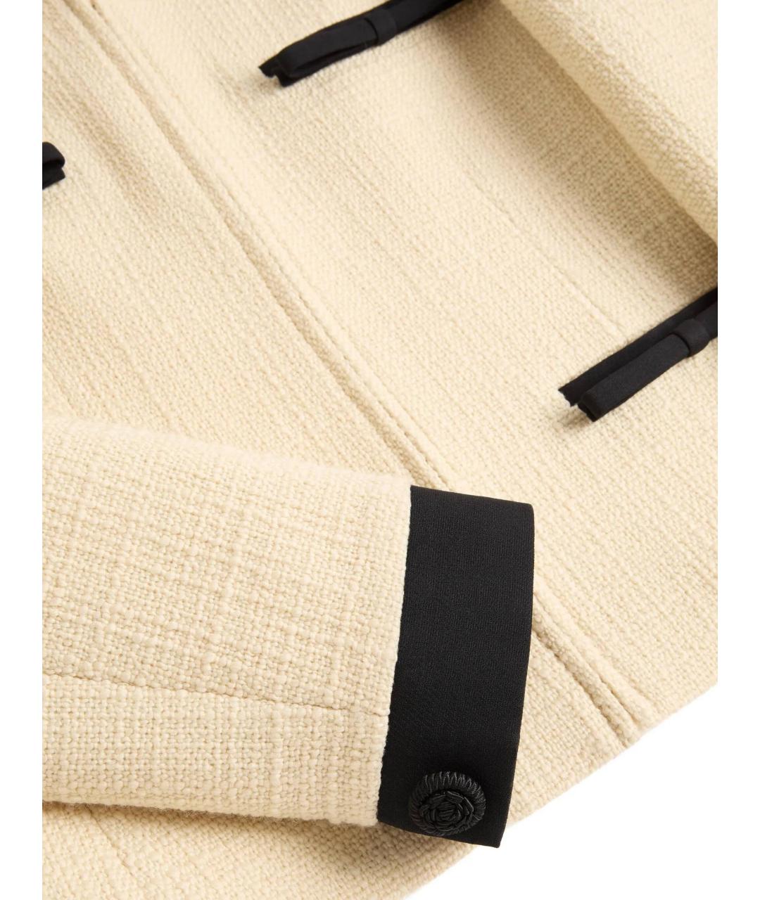 VALENTINO Бежевый шерстяной жакет/пиджак, фото 2