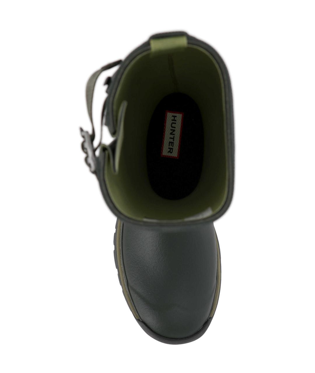 HUNTER Зеленые резиновые сапоги, фото 4