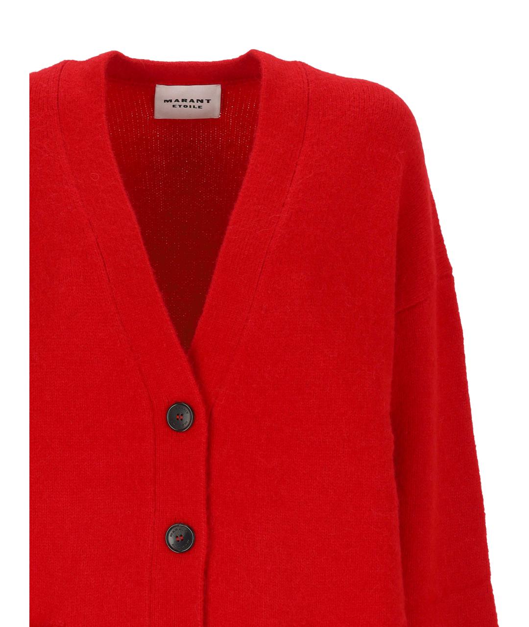 ISABEL MARANT ETOILE Красный шерстяной кардиган, фото 2