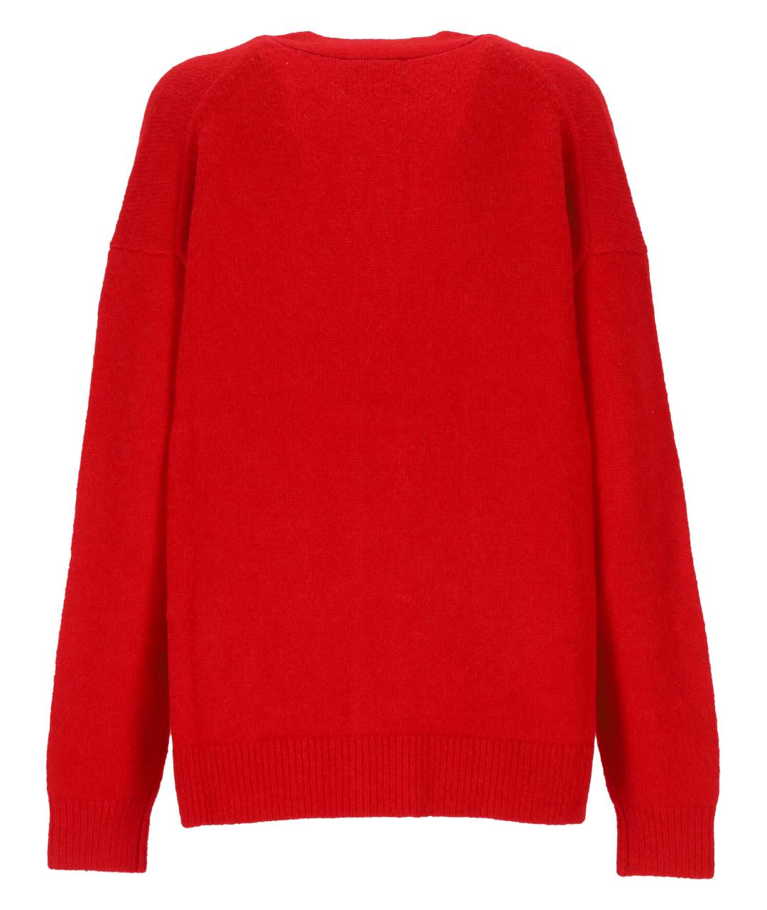 ISABEL MARANT ETOILE Красный шерстяной кардиган, фото 3