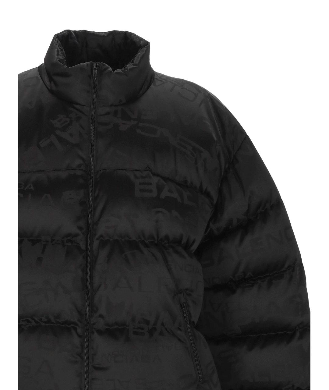 BALENCIAGA Черный полиэстеровый пуховик, фото 2