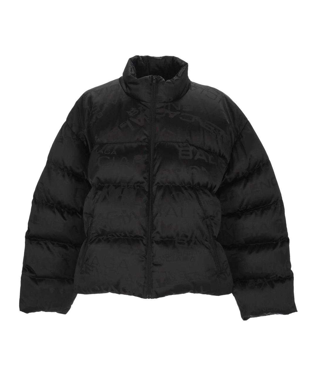 BALENCIAGA Черный полиэстеровый пуховик, фото 1