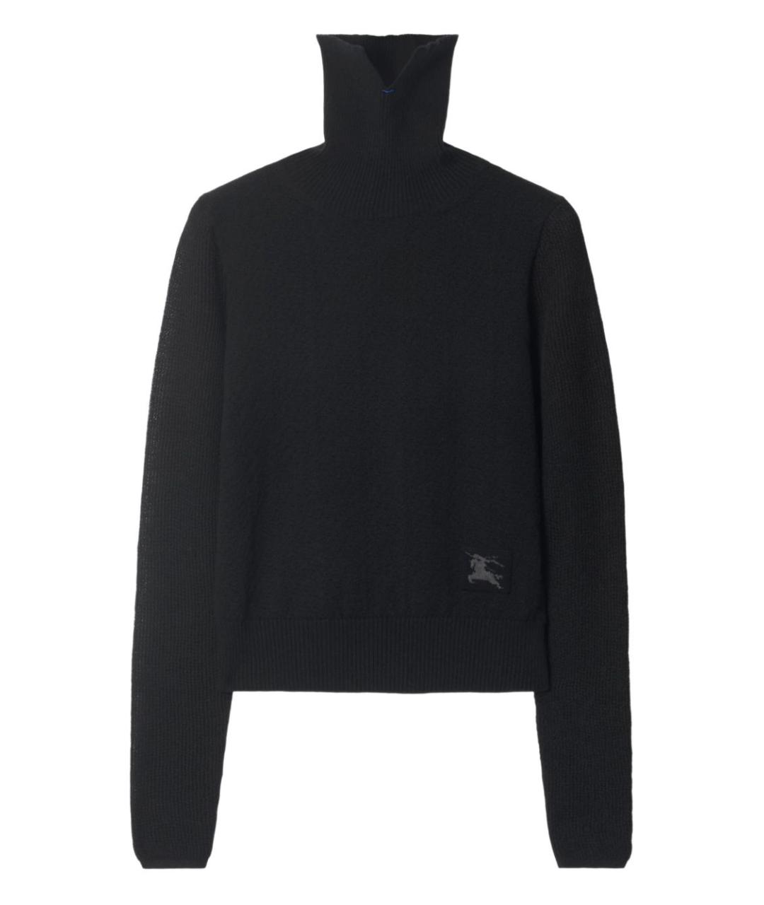 BURBERRY Черный шерстяной джемпер / свитер, фото 1