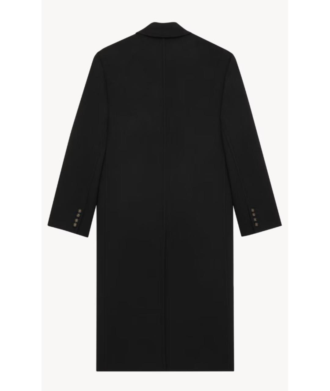 SAINT LAURENT Черное кашемировое пальто, фото 2