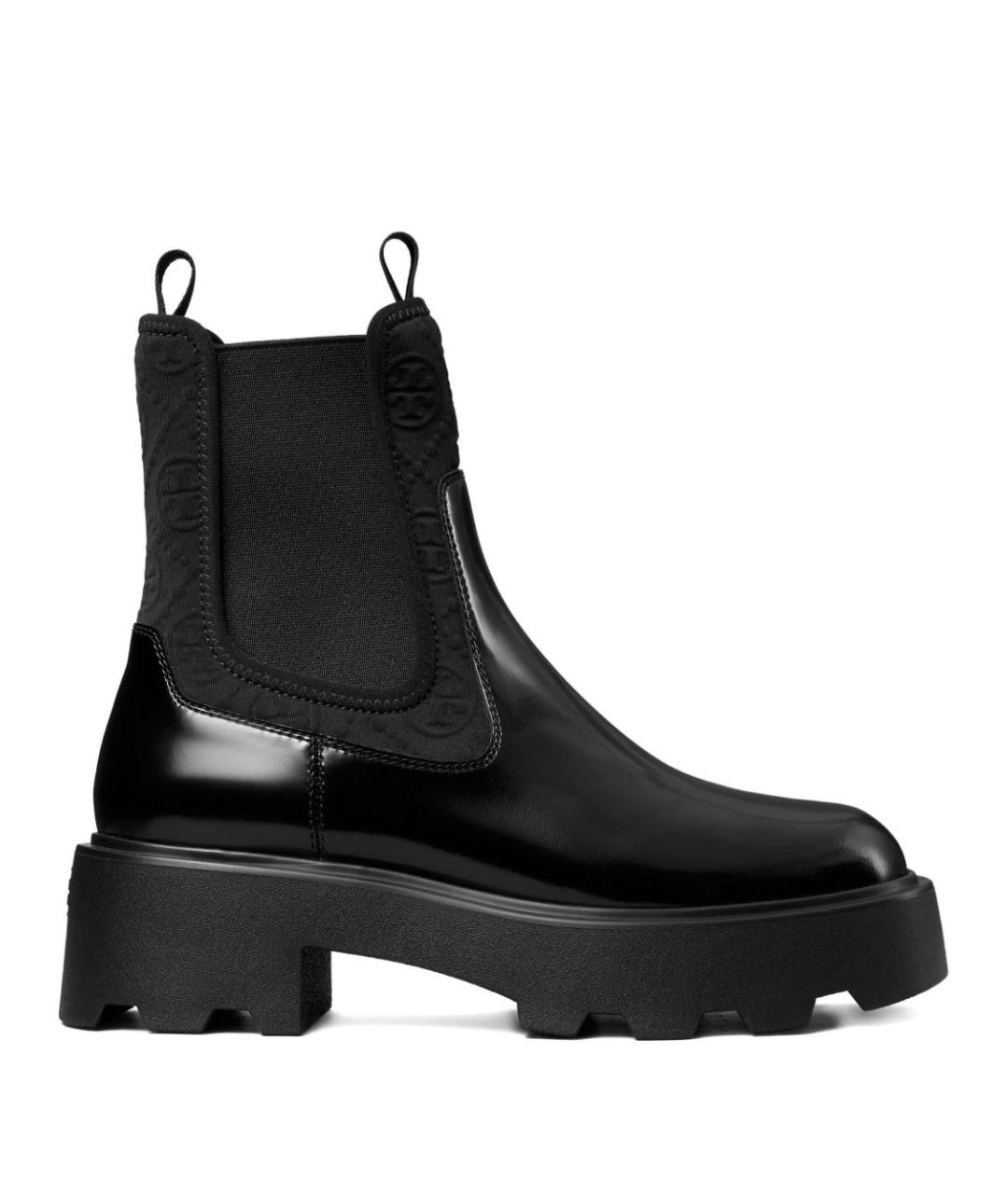 TORY BURCH Черные кожаные ботинки, фото 1
