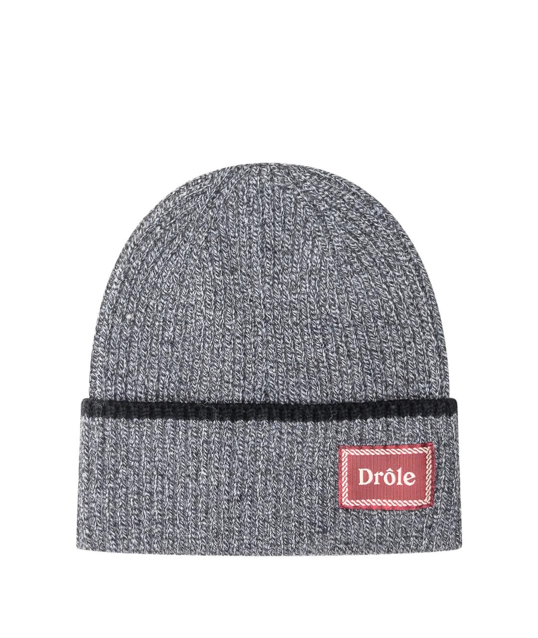 Drole de Monsieur Серая шерстяная шапка, фото 1