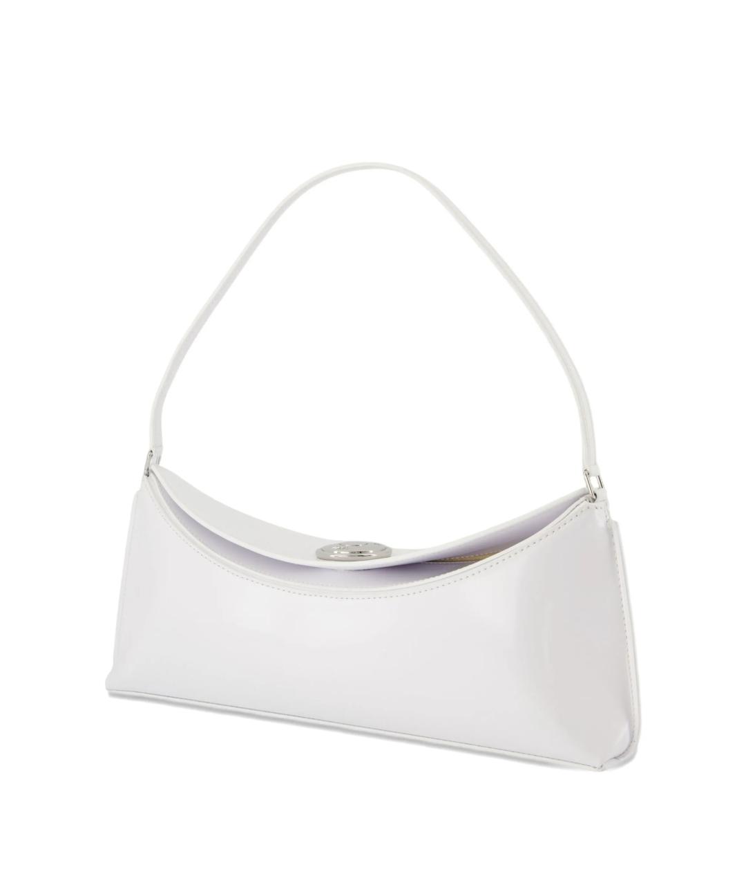 JACQUEMUS Белая кожаная сумка через плечо, фото 2