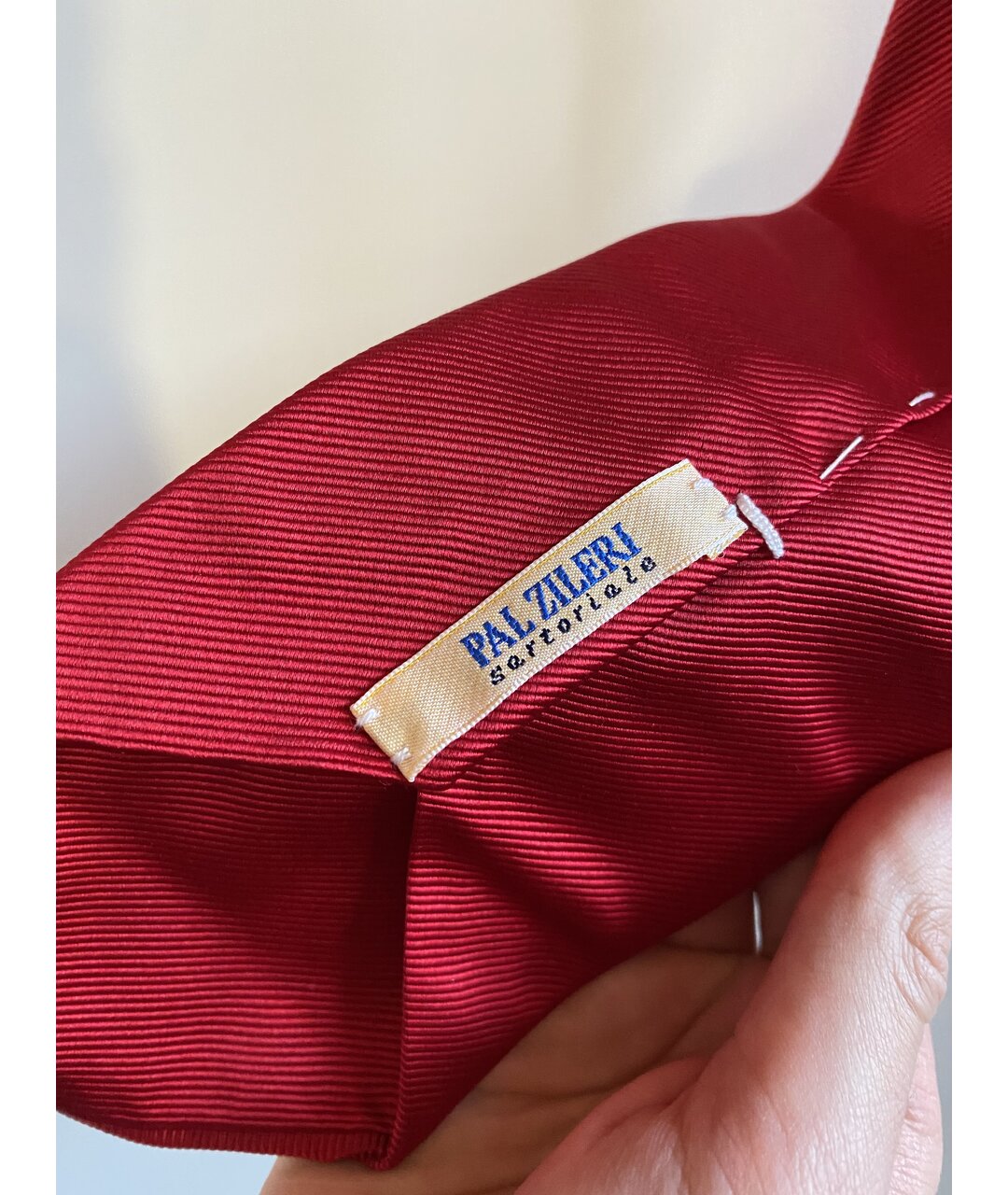 PAL ZILERI Красный шелковый галстук, фото 2