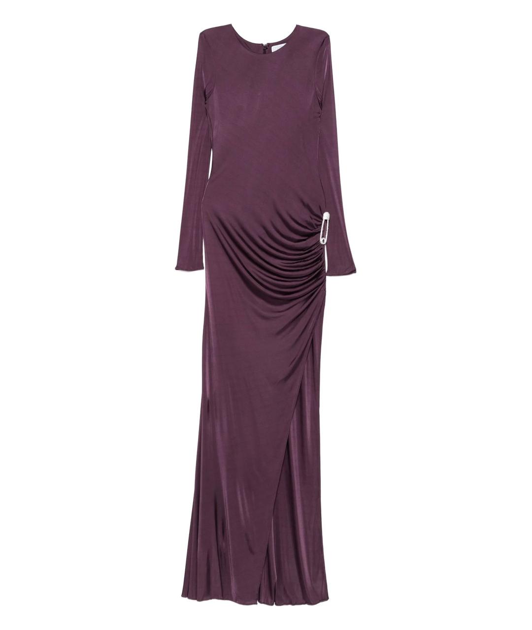 GIUSEPPE DI MORABITO Фиолетовое вискозное вечернее платье, фото 1