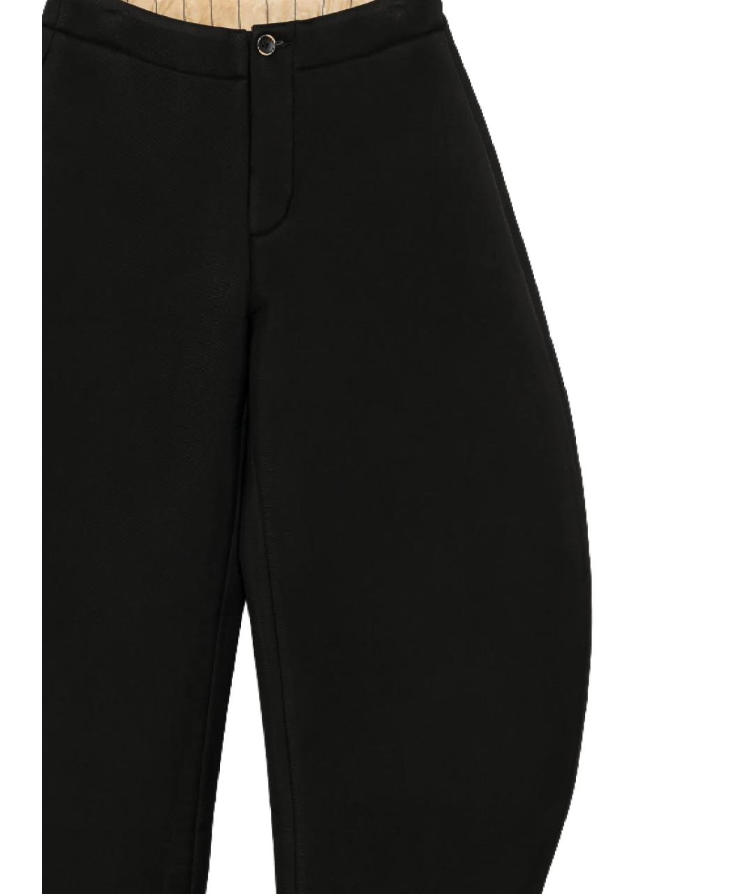 UMA WANG Черные вискозные брюки широкие, фото 2