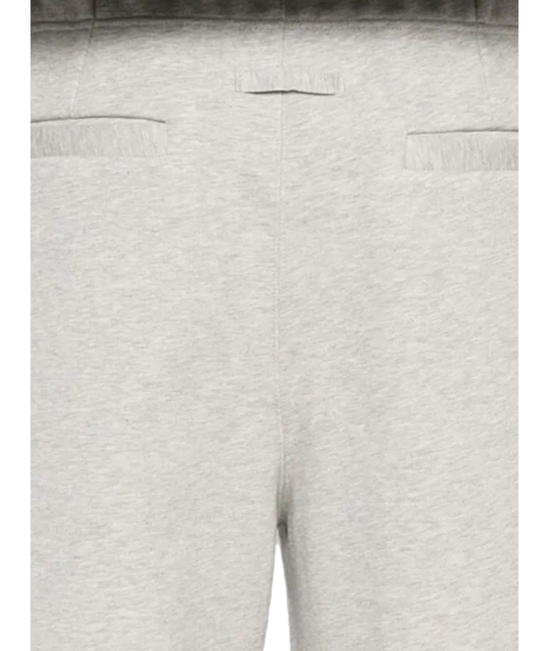 JEAN PAUL GAULTIER Серые хлопковые прямые брюки, фото 3