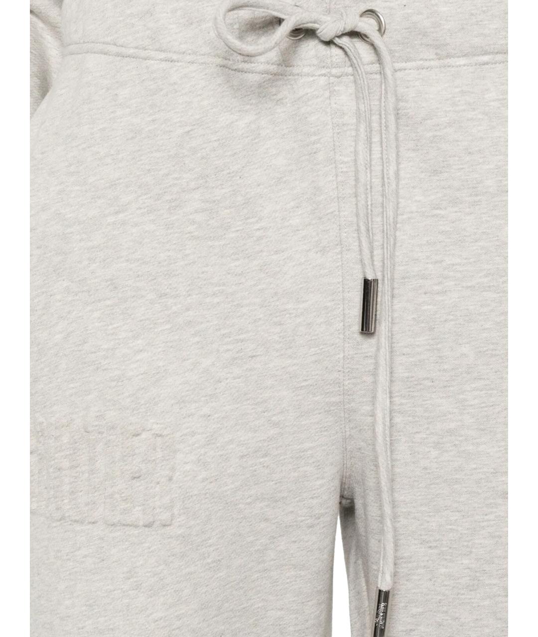 JEAN PAUL GAULTIER Серые хлопковые прямые брюки, фото 2