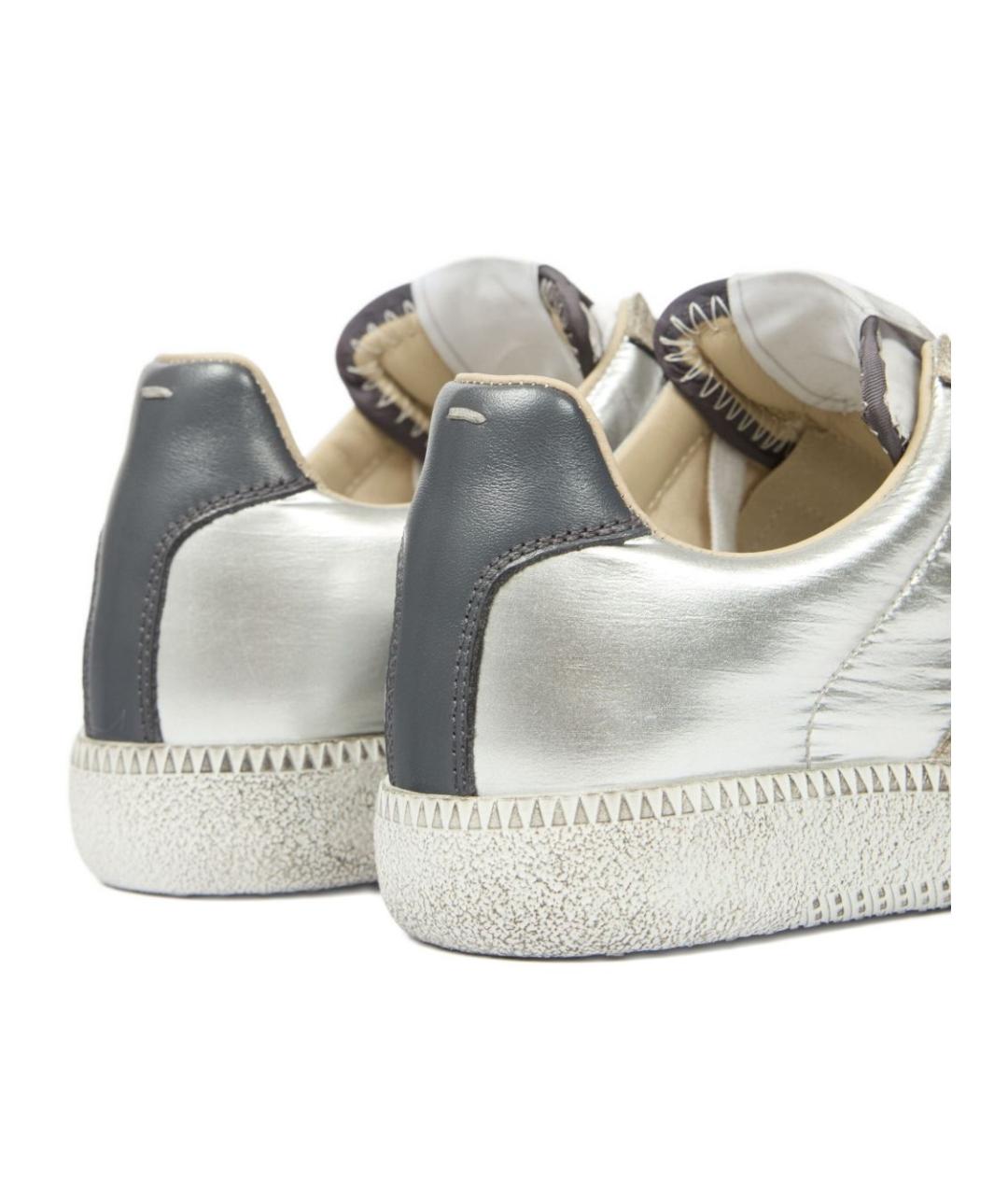 MAISON MARGIELA Серебряные кеды, фото 4