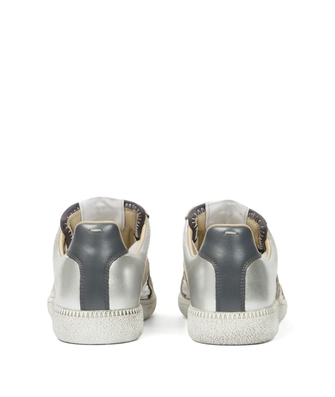MAISON MARGIELA Серебряные кеды, фото 3