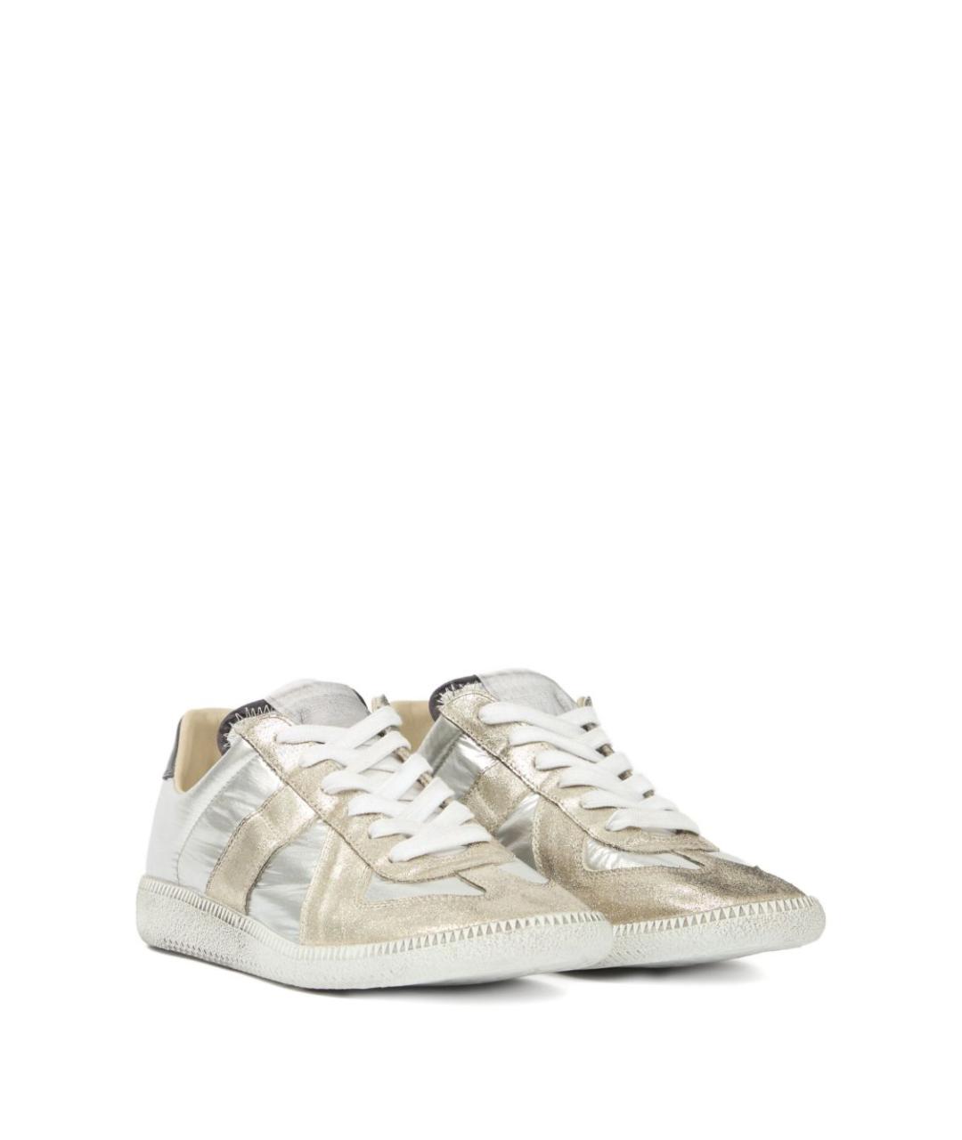 MAISON MARGIELA Серебряные кеды, фото 2